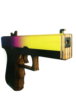 Mediniai pistoletas Glock gradientas CS go | gun KS eiti (medinis gumos rodyklių v1)